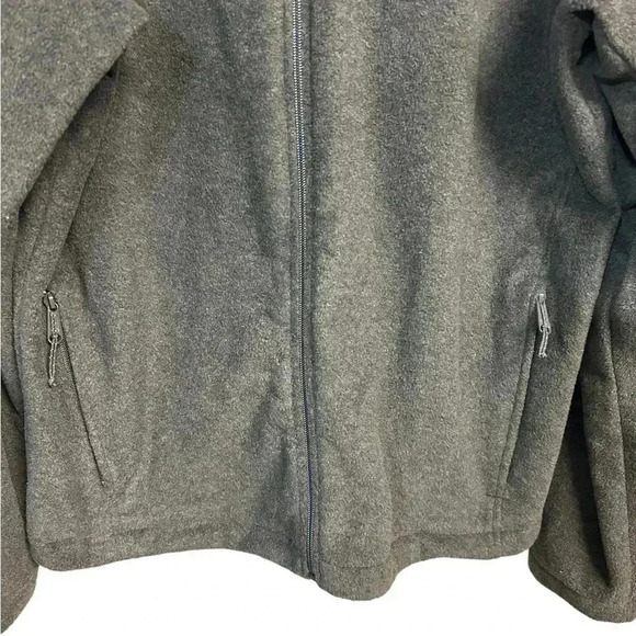 Columbia Men’s Fleece Full Zip Gray Jacket Size Large - Picture 4 of 8